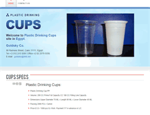 Tablet Screenshot of plasticdrinkingcup.com